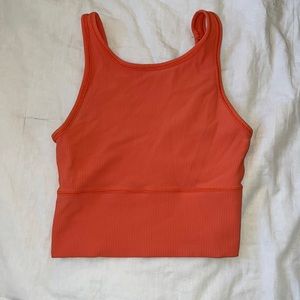 lululemon coral crop top